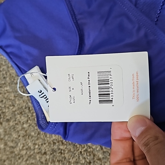 Andie Swim The Caledonia One Piece Lapis Size Medium - Picture 3 of 5
